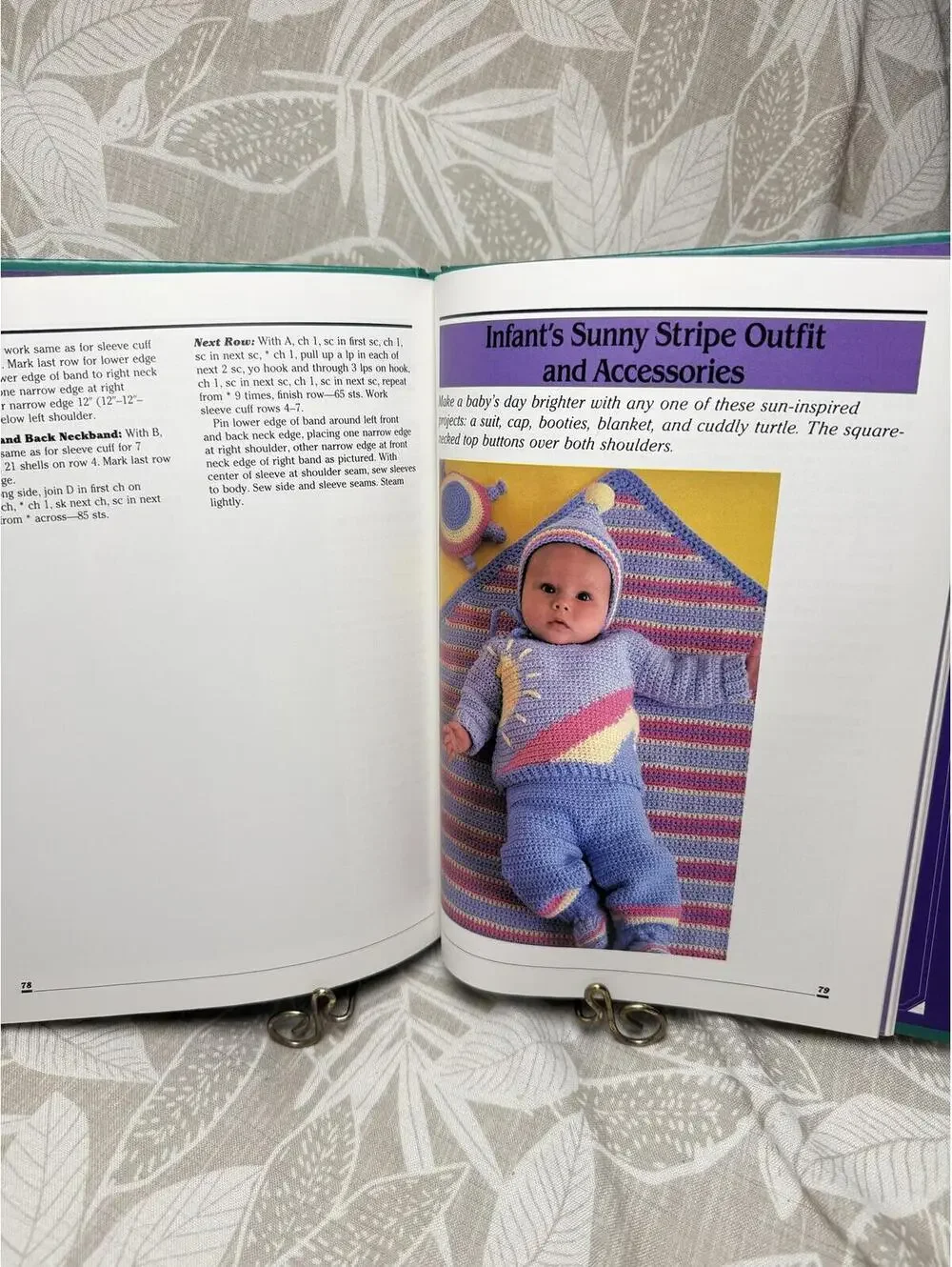 Vintage 1984 Knitting & Crochet McCall’s Needlework Crafts HC Pattern Book